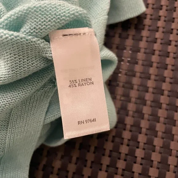 J.Jill Light Green V-neck Tunic Pullover size Large - Picture 5 of 9